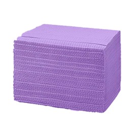 Dealmed Disposable 13.5" x 18" Dental Bibs, 2-Ply Tissue/Poly, Bulk Tattoo Bibs, Great for First Aid Kits and Medical Facilities (Purple, Case of 500)