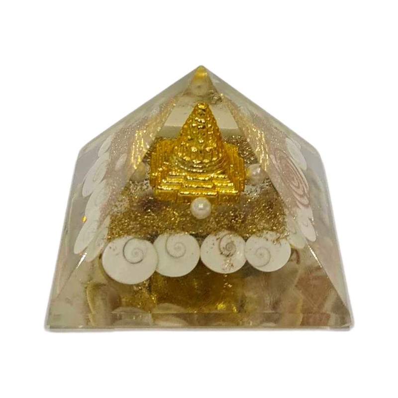 VIE Naturals Orgone Gomti Chakra Pyramid, Shree Yantra