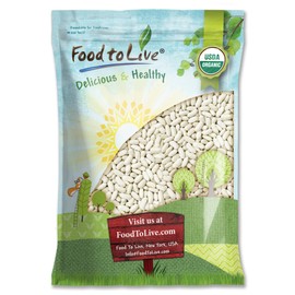 Food to Live Organic Cannellini Beans, 10 Pounds – Non-GMO, Dried White Kidney Beans, Sproutable, Vegan, Kosher, Bulk. Pre-Soak Needed. Rich in Fiber, Protein. Great for Minestrone Soup, Bean Salad.