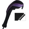 Andux Long Neck Golf Hybrid Club Headcovers with Interchangeable Number
