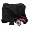 Waterproof Mobility Scooter Cover, Black Heavy Duty 190D Oxford Scooter Cover,4 Wheel Power Scooter Travel Storage Cover to Prevent Rain Wind Dust Sun fits for Most Mobility Scooter (170X61X117cm)
