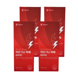 Huons High-Concentration Arginine Power 6000 4 for 15 servings / 휴온스 고함량 아르기닌 파워 6000 15회분 4개