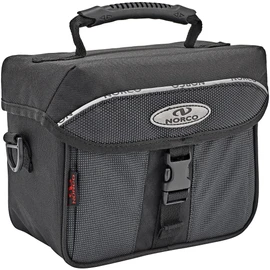 Norco Unisex - Adult Ottawa Handlebar Bag, Black, Silver, 23 x 17 x 18 cm