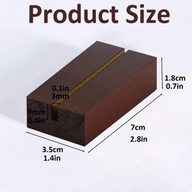 GIYAWA 18Pcs Wood Place Card Holders, Wedding Reception Place Name Displays, Photo and Number Stands for Home Party Banquet Table Seating Decor