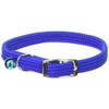 OmniPet Kool Kat Elastic Cat Safety Collar with Bell, Blue,