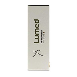 Lumed Base de Maquillaje Compacta, Aclarante y Despigmentante, Protector solar SPF 50, estuche con 11 gr (Tono Oscuro)