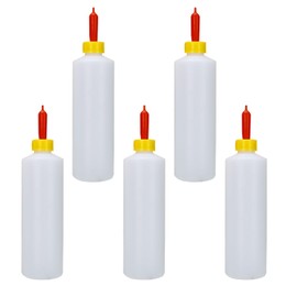 NAUZE 5Pieces Lamb Milk Bottle Livestock Drink Bottle Lamb Teat Feeder Bottle Puppy Feeding Bottle Animal Water Bottle for Sheeps Lambs(400ml)