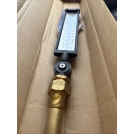 Weiss 9VU6-120F Industrial Glass Vari-Angle Thermometer 6" Stem 0°F to 120°F