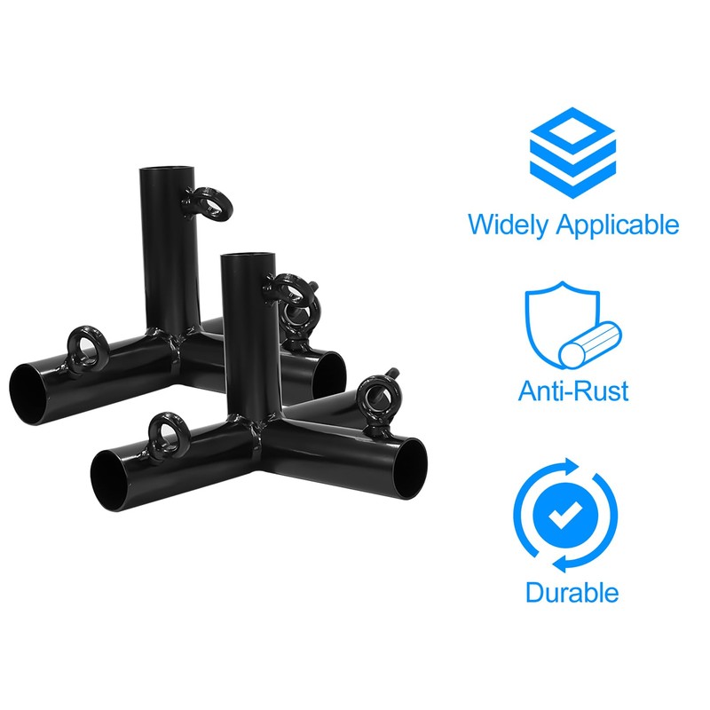 Aoneky 2pcs 4 Way Corner Canopy Fitting - Fits 1"