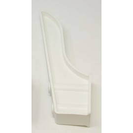 Black or White Dock Piling Line Holder Hook - Store Your Dock Lines/Ropes (1, White)