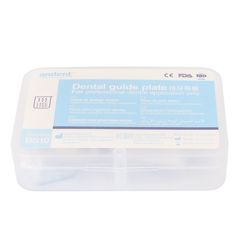 Dental Guide Plate Clear Accurate Measurement Dental Teeth Arrangement Guide