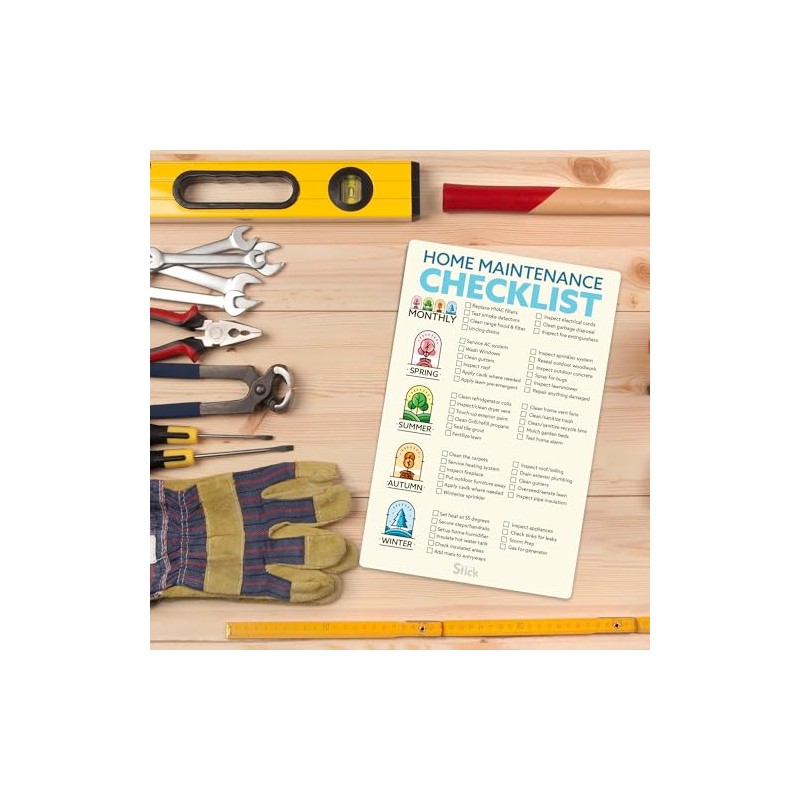 Magnetic Home Maintenance Checklist – Monthly & Seasonal Home Care