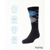 MeMoi Argyle - Calcetines de vestir para niño, Navy Mk