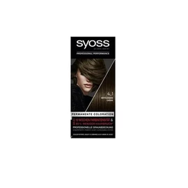 Syoss Color Coloration Hair Dye, 4_1 Medium Brown Level 3 (3x 115 ml), Permanent Colouration for up to 10 Weeks of Colour Intensity and 70% Less Hair Breakage*