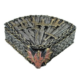 colourliving Jewellery Box with Lid Dragon Figure Jewellery Box
