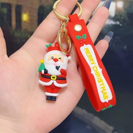 Xiang Ru Keyring Keychain, Women's, Men's, Cute, Santa, Snowman, Christmas Tree, Reindeer, Stylish, Gift, For Cars, House Keys, Cute, Type J
