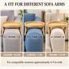 Wooden Sofa Armrest Tray, Foldable Clip-On Style Couch Arm Table