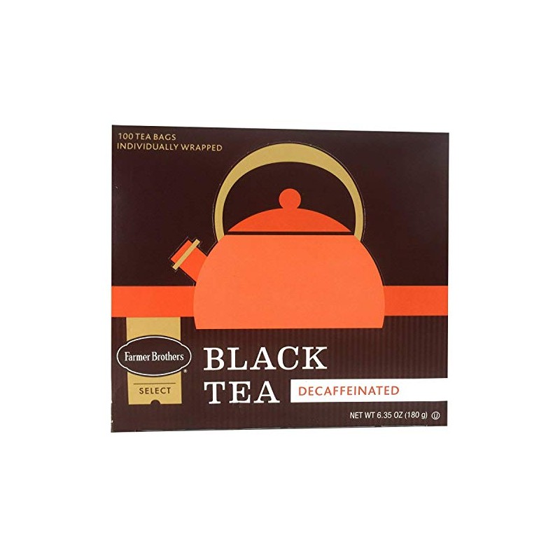 Farmer Brothers Decaf Tea Bags, Black Tea, 100 count
