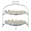 Certified International Silver Coast 2 Tier Rack with 11" Plates,