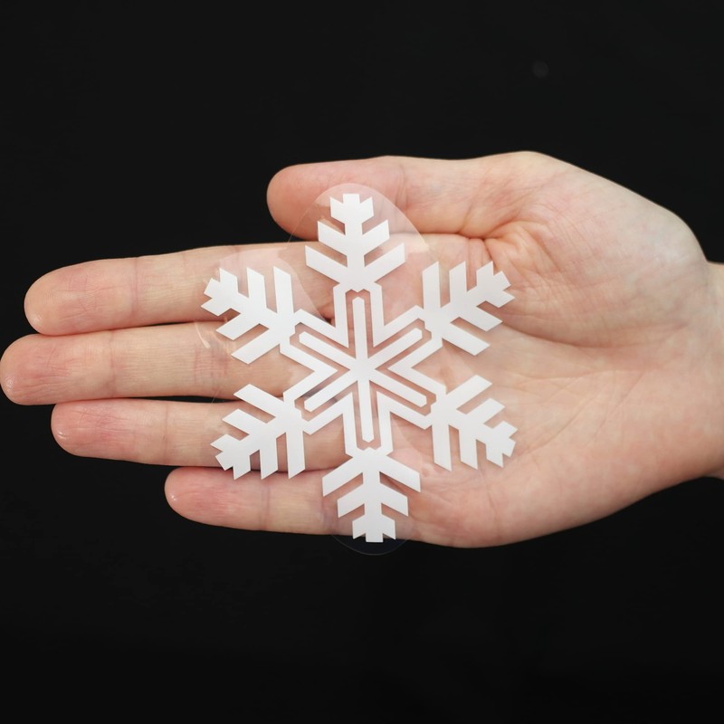 52 Original Snowflake Clings Quick and Simple Christmas Window Decorations