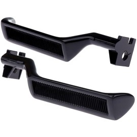 LUJUNTEC Interior Door Handles Driver Passenger Side Replacement for 1987-1999 for Ford Black(2pcs)