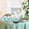 Jetec Crushed Diamond Decor Glass Coaster Coasters Set of 6