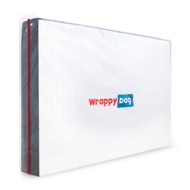 WRAPPYBAG – Protective Plastic Mattress Case/Mattress Bag — Single Size — Waterproof, Anti-Tear Storage Bag — For House Moves, Storage and Transport (38" x 80")