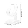 Baluue 2 Pcs Acrylic Watch Display Stand Transparent Jewelry Organizer