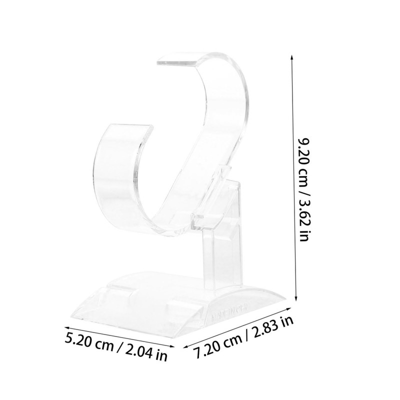 Baluue 2 Pcs Acrylic Watch Display Stand Transparent Jewelry Organizer