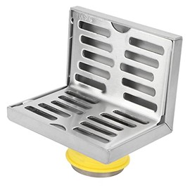 Corner Floor Drain L Shape Stainless Steel Side Drain 10 cm Wall Drain Wear-Resistant Durable Corrosion Resistant L Drain for 50 Pipe Wall 90 Degree Horizontal Drain Side Floor Balcony Wall Drain