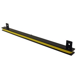 Master Magnetics 18” Heavy-Duty Magnetic Tool Holder - Easy-Install, 20 lb per inch Pull Force, Black Powder Coat with Yellow Stripe, AM4PLC