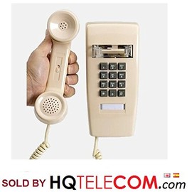 Industrial Wall Phone with Dialpad & Wallplate - ASH/Beige by HQTelecom
