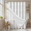 Dynamene Extra Long Shower Curtain and Liner Set - 84
