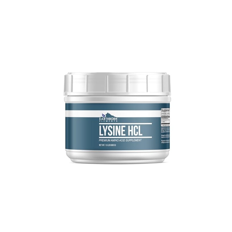 Earthborn Elements Lysine HCL Powder (1.5 lb), Always Pure, No