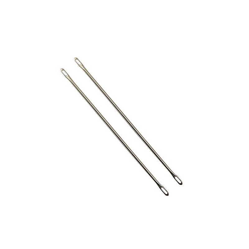 NX Garden 2pcs Double-Eyed Transfer Needle for Brother Knitting Machine