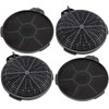 SPARES2GO Carbon Charcoal Vent Filters Compatible with Cooke & Lewis