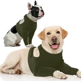 Nanaki Surgery Dog Recovery Suits for Front Legs, Dog Leg Sleeve to Stop Licking, Doggy Anti-Lick Wounds Pants, Pet Wound Cover Protective Sleeves Arm Protector for Injuries & Joint Pain