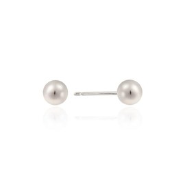Mini Silver Ball Earrings (5mm) OTE117B05N Silver Silver / 미니 실버볼 귀걸이 (5mm) OTE117B05N 실버  실버