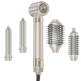 MESCOMB 5 in 1 Hair Dryer Brush – Fast Blow Dryer with Auto Wrap Curlers & Volumizing Brushes, Frizz-Free Styling Tool for Curling, Smoothing & Adding Volume, No Heat Damage