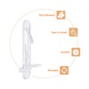 INCREWAY 30 Pack Shelf Support Peg, Clear Plastic Cabinet Shelf