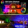 HEKEE LED Flood Light Outdoor, 50W RGB Color Changing 5000