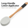 Long Handle Back Lotion Applicator – Silicone Body Cream &