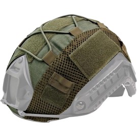 T.D.Well Helmet Cover FAST PJ Airsoft Helmet Cover Tactical Helmet Cover Camouflage MC (Ranger Green)