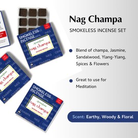 Nag Champa Incense Bricks (3), Nag Champa Incense Bricks (2) & Tree of Life Burner