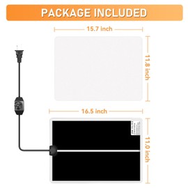 Resin Heating Mat 16.5" x 11" – Adjustable Temperature Pad for Epoxy Resin Curing Machine, DIY Crafts & Jewelry Making – Includes Supplies Kit