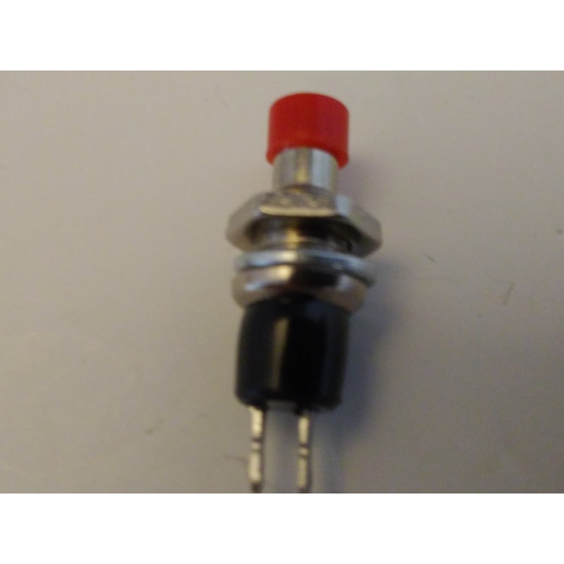 PARTS EXPRESS Momentary N.O. Classic Small Push Button Switch Red