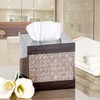 Creative Scents Dahlia Square Tissue Box Cover - Decorative Bathroom