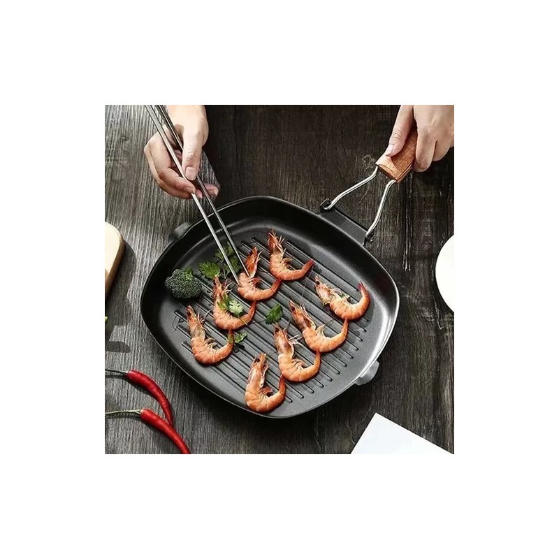 Total Supplier Sarten Parrilla Square Grill Plegable Antiadherente