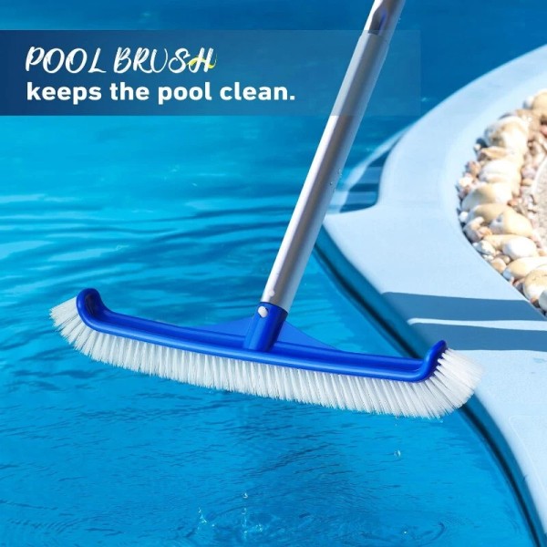 Tsuinz 17 Inch Pool Brush Head Versatile Pool Cleaner Brush