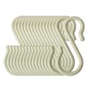 uxcell 16 Pack S Shaped Hooks Plastic Hanger for Kitchen